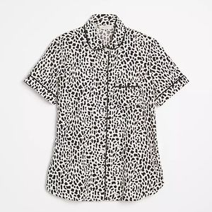 Loft Cheetah Print Pajama Shirt